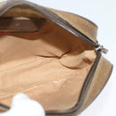 GUCCI GG Supreme Web Sherry Line Bag PVC Beige Gold 89 02 066 Auth 116754-19