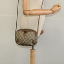 GUCCI GG Supreme Web Sherry Line Bag PVC Beige Gold 89 02 066 Auth 116754-21