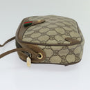 GUCCI GG Supreme Web Sherry Line Bag PVC Beige Gold 89 02 066 Auth 116754-3