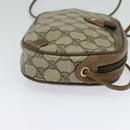 GUCCI GG Supreme Web Sherry Line Bag PVC Beige Gold 89 02 066 Auth 116754-4