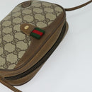GUCCI GG Supreme Web Sherry Line Bag PVC Beige Gold 89 02 066 Auth 116754-6