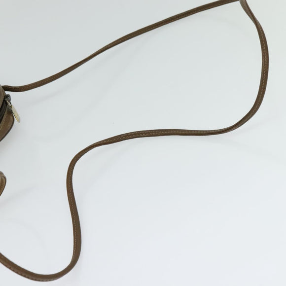 GUCCI GG Supreme Web Sherry Line Bag PVC Beige Gold 89 02 066 Auth 116754