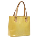 LOUIS VUITTON Monogram Vernis Houston Hand Bag Gris M91053 LV Auth 116767-1