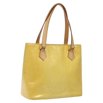 LOUIS VUITTON Monogram Vernis Houston Hand Bag Gris M91053 LV Auth 116767