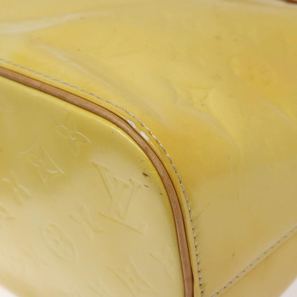 LOUIS VUITTON Monogram Vernis Houston Hand Bag Gris M91053 LV Auth 116767