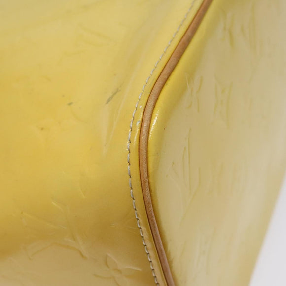 LOUIS VUITTON Monogram Vernis Houston Hand Bag Gris M91053 LV Auth 116767