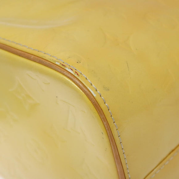 LOUIS VUITTON Monogram Vernis Houston Hand Bag Gris M91053 LV Auth 116767