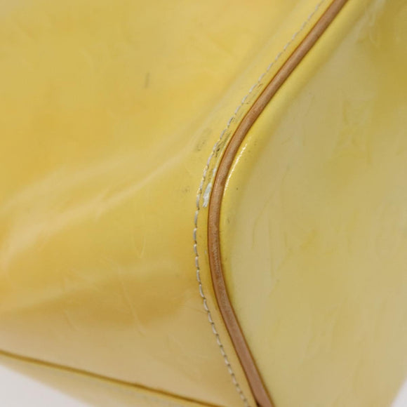 LOUIS VUITTON Monogram Vernis Houston Hand Bag Gris M91053 LV Auth 116767