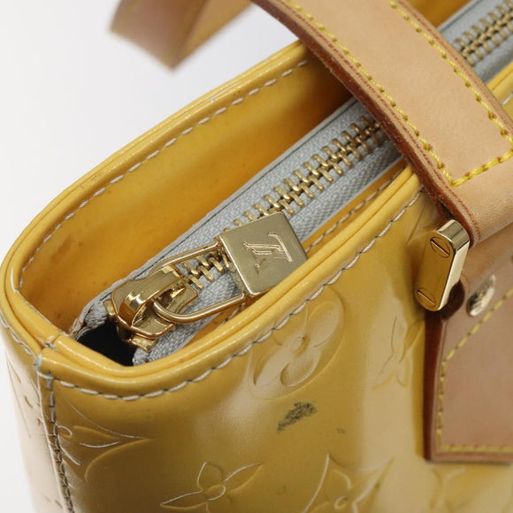 LOUIS VUITTON Monogram Vernis Houston Hand Bag Gris M91053 LV Auth 116767