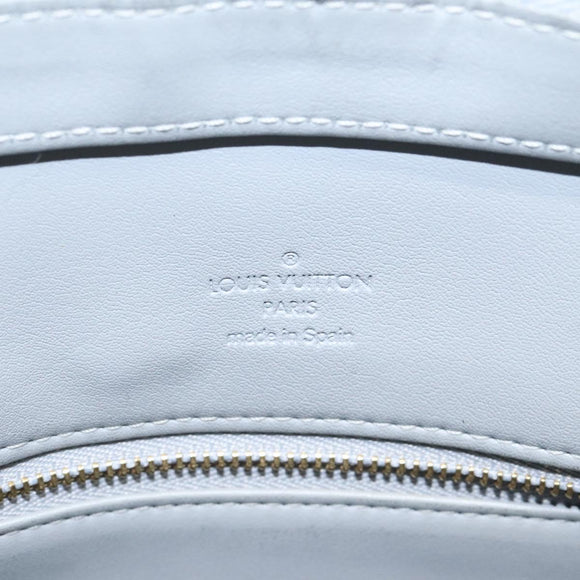 LOUIS VUITTON Monogram Vernis Houston Hand Bag Gris M91053 LV Auth 116767