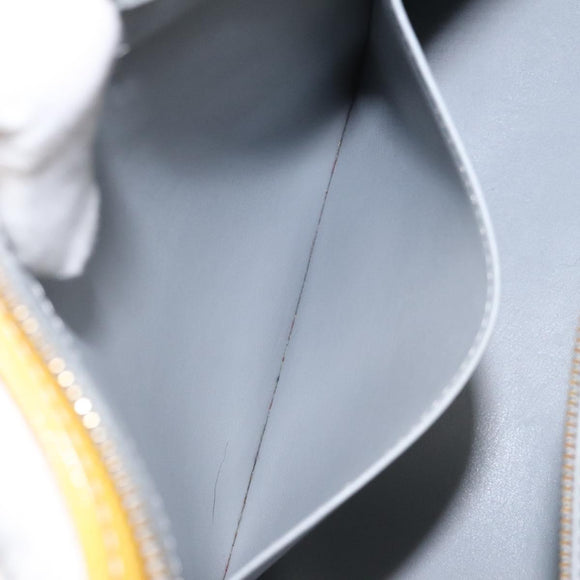 LOUIS VUITTON Monogram Vernis Houston Hand Bag Gris M91053 LV Auth 116767