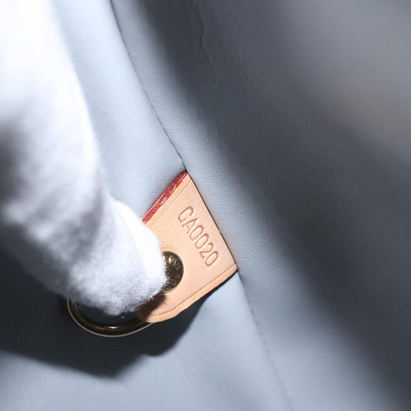 LOUIS VUITTON Monogram Vernis Houston Hand Bag Gris M91053 LV Auth 116767