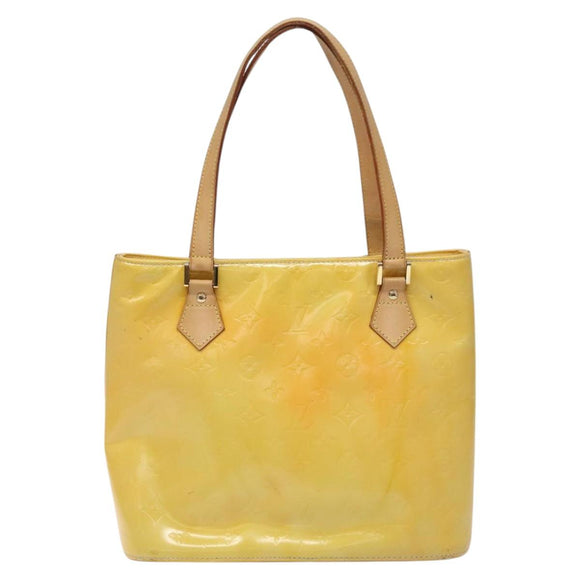 LOUIS VUITTON Monogram Vernis Houston Hand Bag Gris M91053 LV Auth 116767