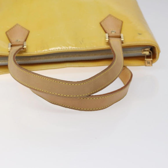 LOUIS VUITTON Monogram Vernis Houston Hand Bag Gris M91053 LV Auth 116767