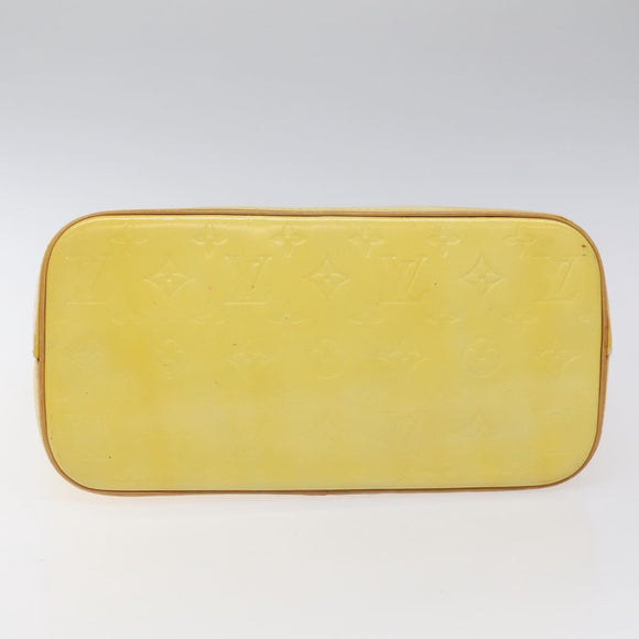 LOUIS VUITTON Monogram Vernis Houston Hand Bag Gris M91053 LV Auth 116767