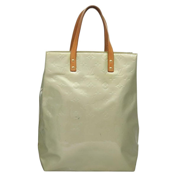 LOUIS VUITTON Monogram Vernis Reade MM Hand Bag Gris M91142 LV Auth 116768