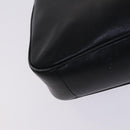 GUCCI Bamboo Hand Bag Leather 2way Black Gold 001 0166 1638 Auth 116782-14