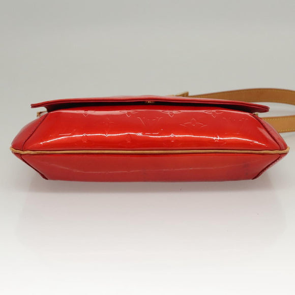 LOUIS VUITTON Monogram Vernis Thompson Street Bag Red M91094 LV Auth 116785