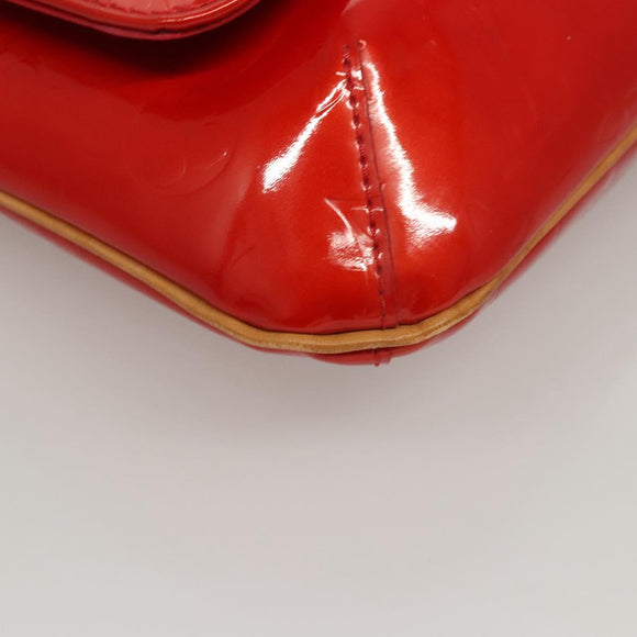 LOUIS VUITTON Monogram Vernis Thompson Street Bag Red M91094 LV Auth 116785