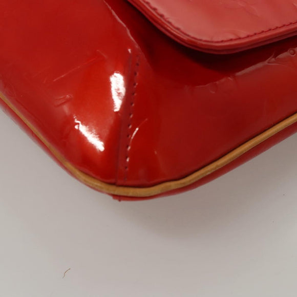 LOUIS VUITTON Monogram Vernis Thompson Street Bag Red M91094 LV Auth 116785