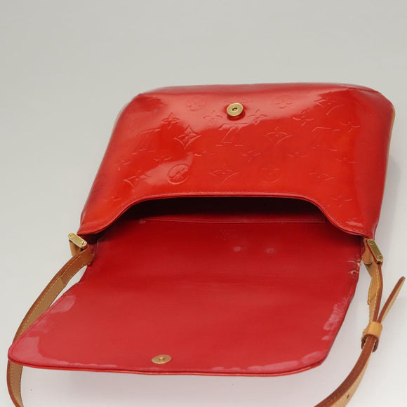 LOUIS VUITTON Monogram Vernis Thompson Street Bag Red M91094 LV Auth 116785