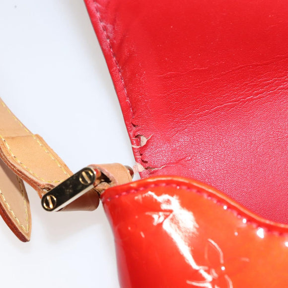 LOUIS VUITTON Monogram Vernis Thompson Street Bag Red M91094 LV Auth 116785