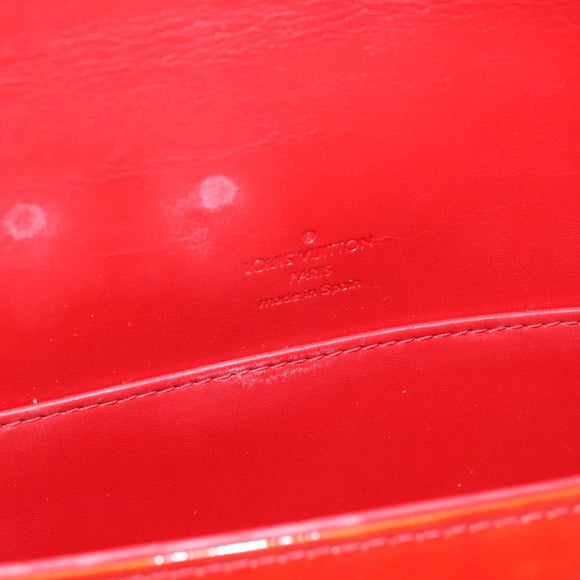 LOUIS VUITTON Monogram Vernis Thompson Street Bag Red M91094 LV Auth 116785