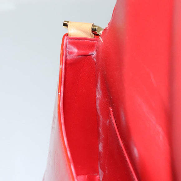 LOUIS VUITTON Monogram Vernis Thompson Street Bag Red M91094 LV Auth 116785
