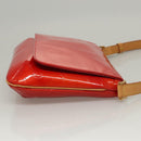 LOUIS VUITTON Monogram Vernis Thompson Street Bag Red M91094 LV Auth 116785-4