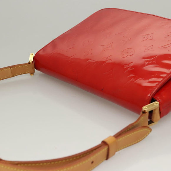 LOUIS VUITTON Monogram Vernis Thompson Street Bag Red M91094 LV Auth 116785