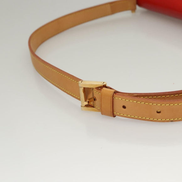 LOUIS VUITTON Monogram Vernis Thompson Street Bag Red M91094 LV Auth 116785