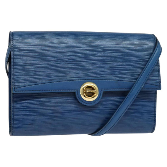 LOUIS VUITTON Epi Pochette Arche Shoulder Bag Blue M52575 LV Auth 116786