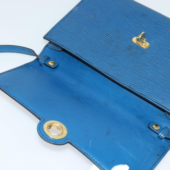 LOUIS VUITTON Epi Pochette Arche Shoulder Bag Blue M52575 LV Auth 116786