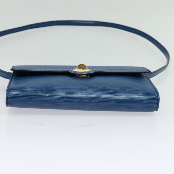 LOUIS VUITTON Epi Pochette Arche Shoulder Bag Blue M52575 LV Auth 116786