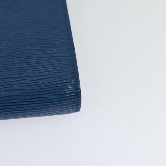 LOUIS VUITTON Epi Pochette Arche Shoulder Bag Blue M52575 LV Auth 116787