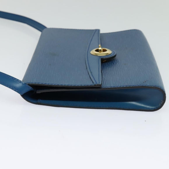 LOUIS VUITTON Epi Pochette Arche Shoulder Bag Blue M52575 LV Auth 116787