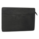 LOUIS VUITTON Epi Pochette Homme Clutch Bag Black Noir M52522 LV Auth 116789-1
