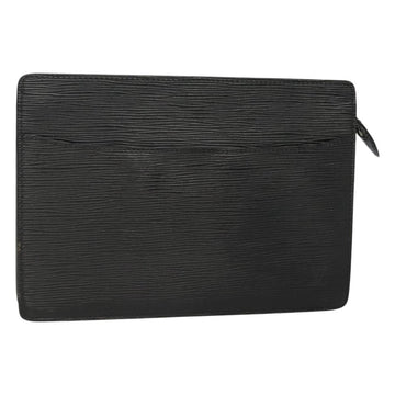 LOUIS VUITTON Epi Pochette Homme Clutch Bag Black Noir M52522 LV Auth 116789