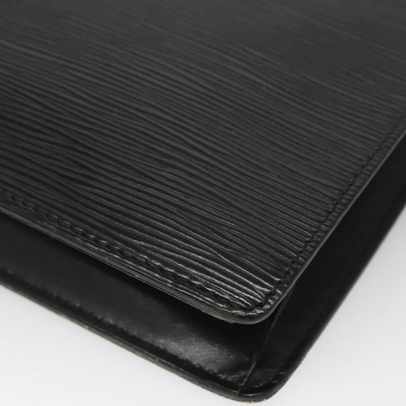 LOUIS VUITTON Epi Pochette Homme Clutch Bag Black Noir M52522 LV Auth 116789
