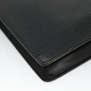 LOUIS VUITTON Epi Pochette Homme Clutch Bag Black Noir M52522 LV Auth 116789-16