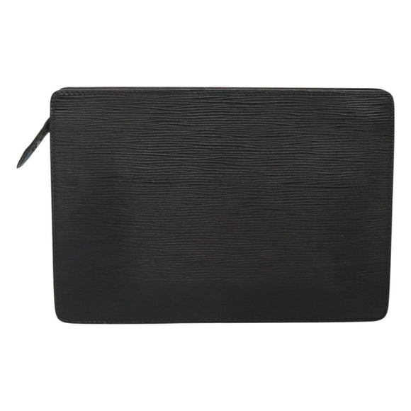 LOUIS VUITTON Epi Pochette Homme Clutch Bag Black Noir M52522 LV Auth 116789