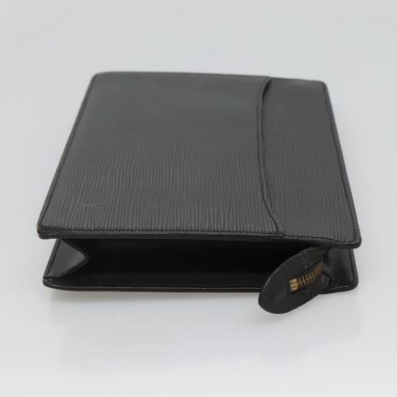 LOUIS VUITTON Epi Pochette Homme Clutch Bag Black Noir M52522 LV Auth 116789