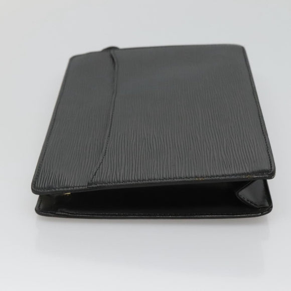 LOUIS VUITTON Epi Pochette Homme Clutch Bag Black Noir M52522 LV Auth 116789