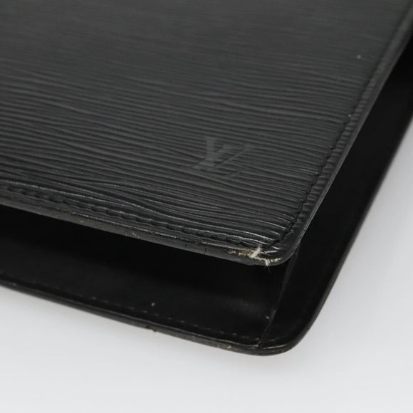 LOUIS VUITTON Epi Pochette Homme Clutch Bag Black Noir M52522 LV Auth 116789