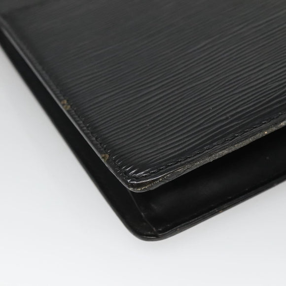 LOUIS VUITTON Epi Pochette Homme Clutch Bag Black Noir M52522 LV Auth 116789