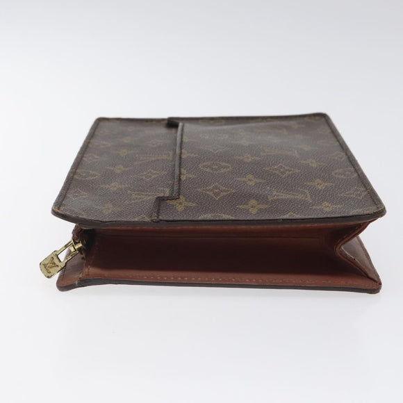 LOUIS VUITTON Monogram Pochette Homme Clutch Bag M51795 LV Auth 116794