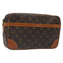 LOUIS VUITTON Monogram Compiegne 28 Clutch Bag M51845 LV Auth 116800-1