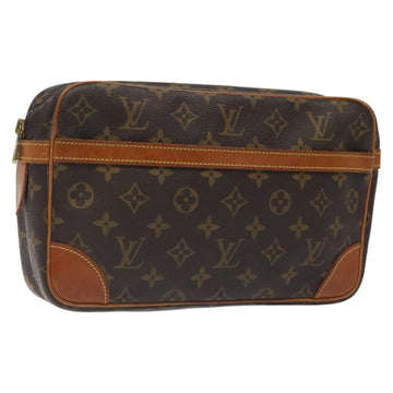 LOUIS VUITTON Monogram Compiegne 28 Clutch Bag M51845 LV Auth 116800