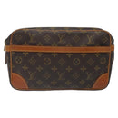 LOUIS VUITTON Monogram Compiegne 28 Clutch Bag M51845 LV Auth 116800-13