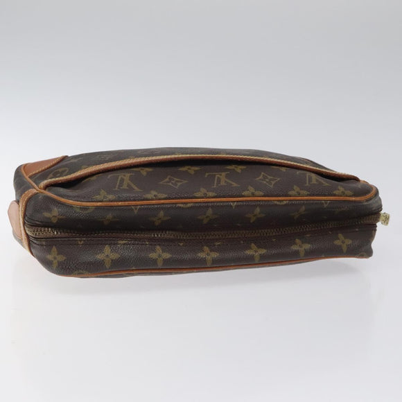 LOUIS VUITTON Monogram Compiegne 28 Clutch Bag M51845 LV Auth 116800